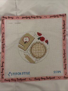 Stitch Style Apple Pie Needlepoint Canvas